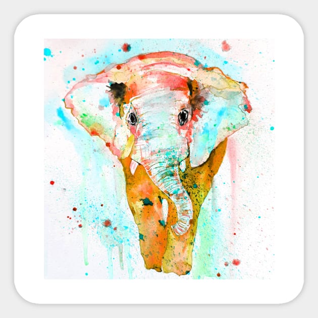 Colorful Elephant Sticker by Luba_Ost